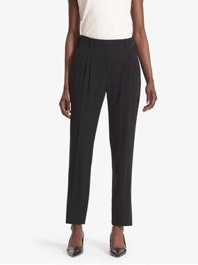 MM Lafleur The Nakamura Eco Everyday Crepe Trousers in Black, Women’s size 8